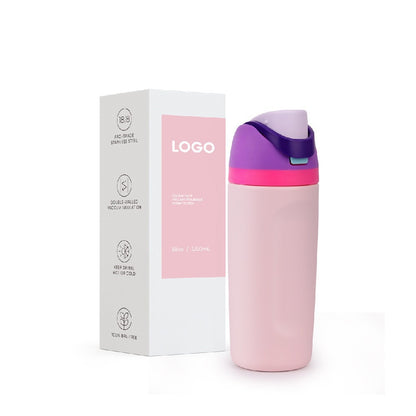Insulated Stainless Steel Water Bottle with Straw