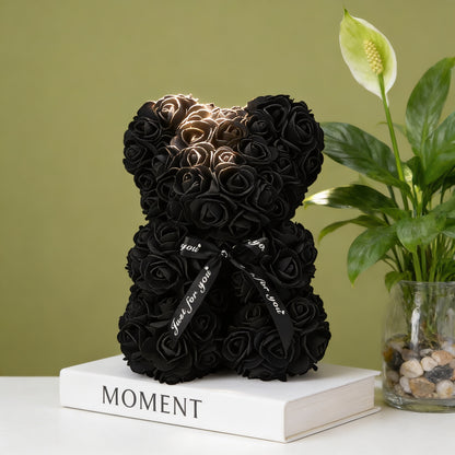 Artificial Flower Eternal Rose Teddy Bear for Mom Mother's Day